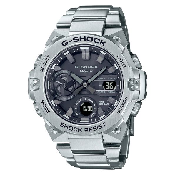 G-Shock GSTB400D-1A New Slim G-Steel Black Dial, 49.6mm