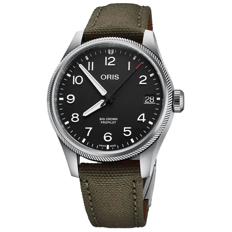 Oris Big Crown ProPilot Black Textile Steel Big Date Watch, 41mm image number 0