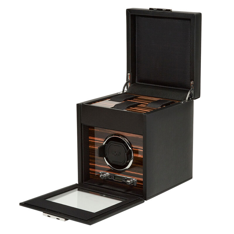 WOLF Roadster Single Watch Winder with Storage image number 0