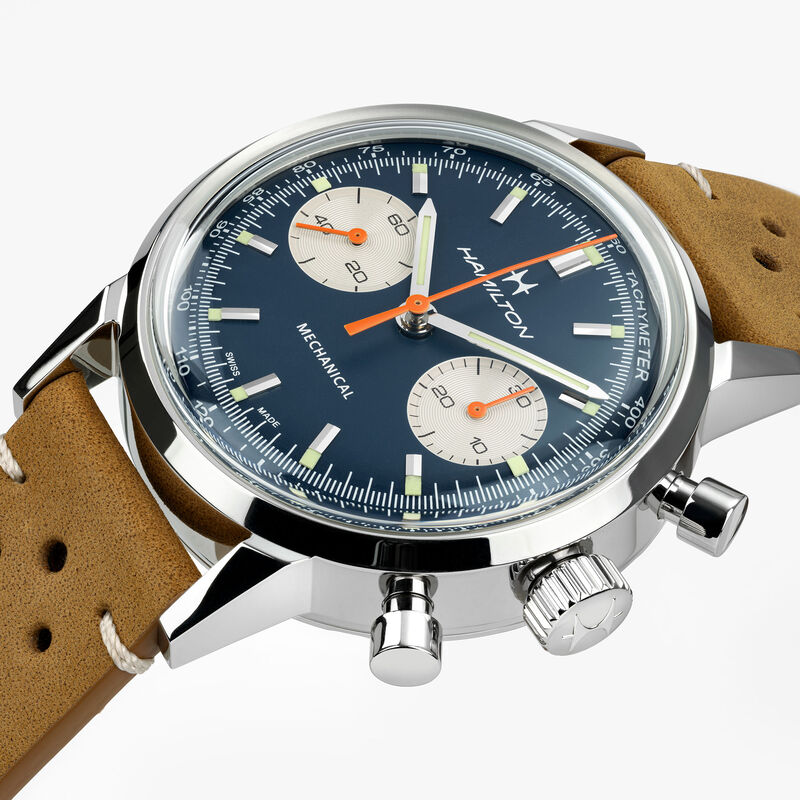 Hamilton American Classic Intra-matic Chronograph H Blue Dial Watch, 40mm image number 1