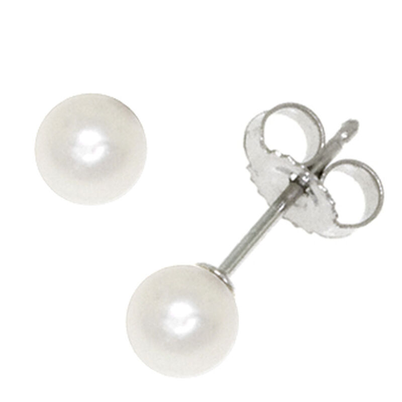 Freshwater Cultured Pearl Earrings 14K image number 0