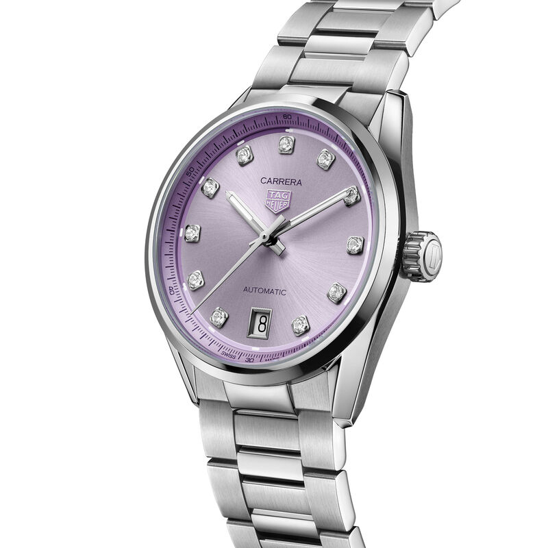 TAG Heuer Carrera Purple Dial Watch, 36mm image number 1