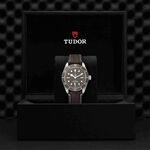 TUDOR Black Bay Fifty- Eight 925 Watch Silver Case Taupe Dial Leather Strap, 39mm