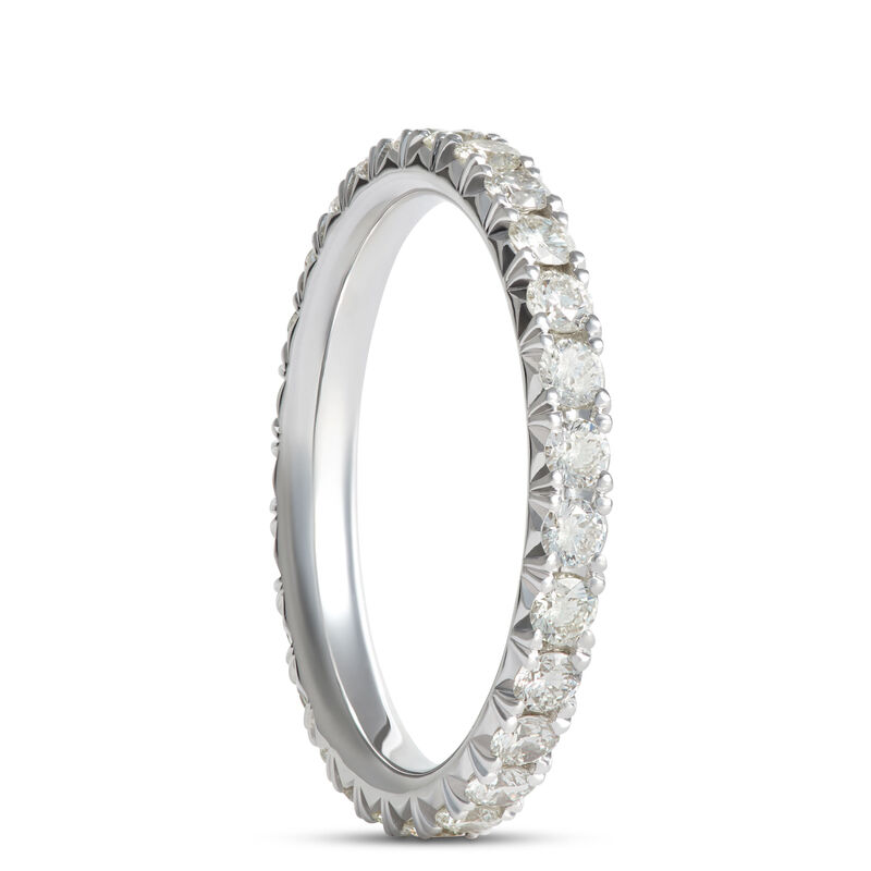 1 Carat Diamond Eternity Band Set in White Gold image number 1