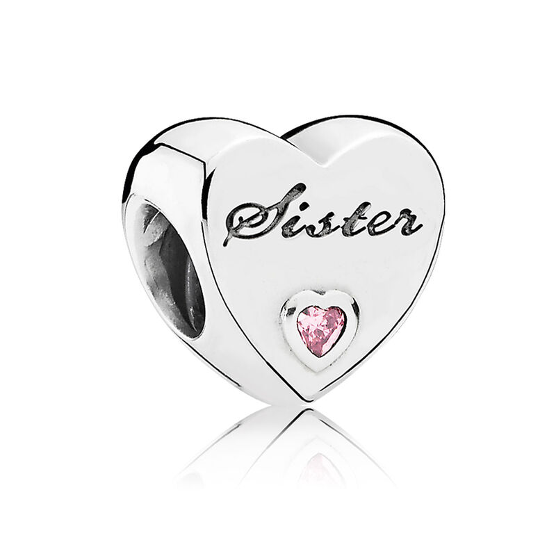Pandora Sister's Love CZ Charm image number 0