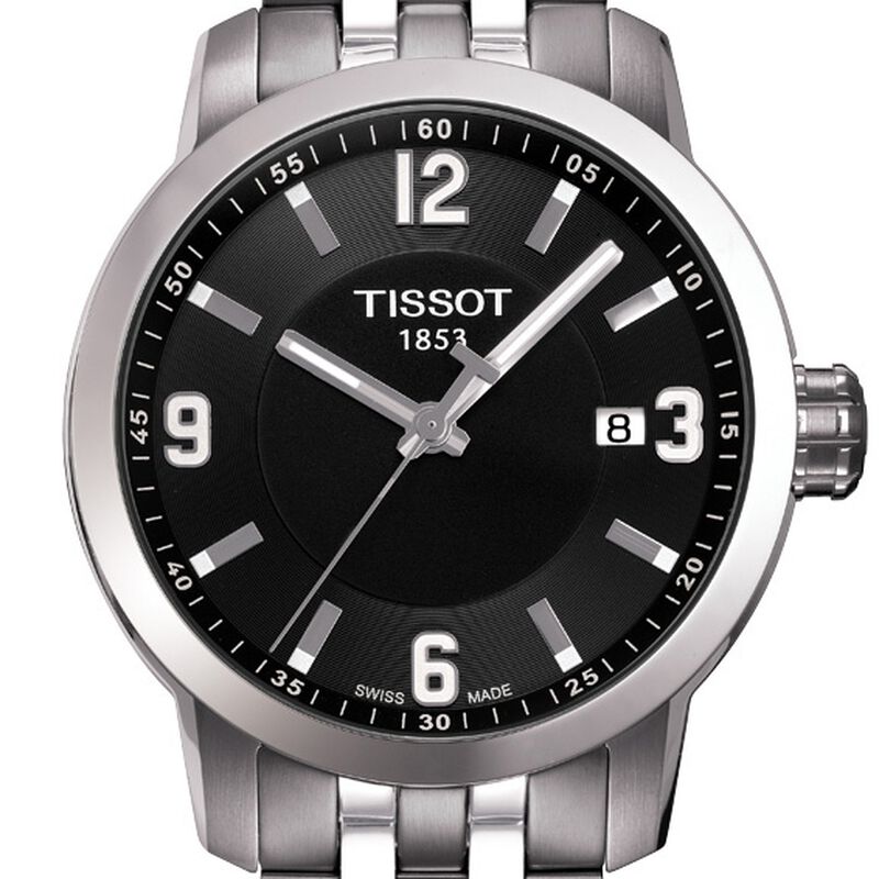 Tissot PRC 200 Black Dial Steel Quartz Watch, 39mm image number 2