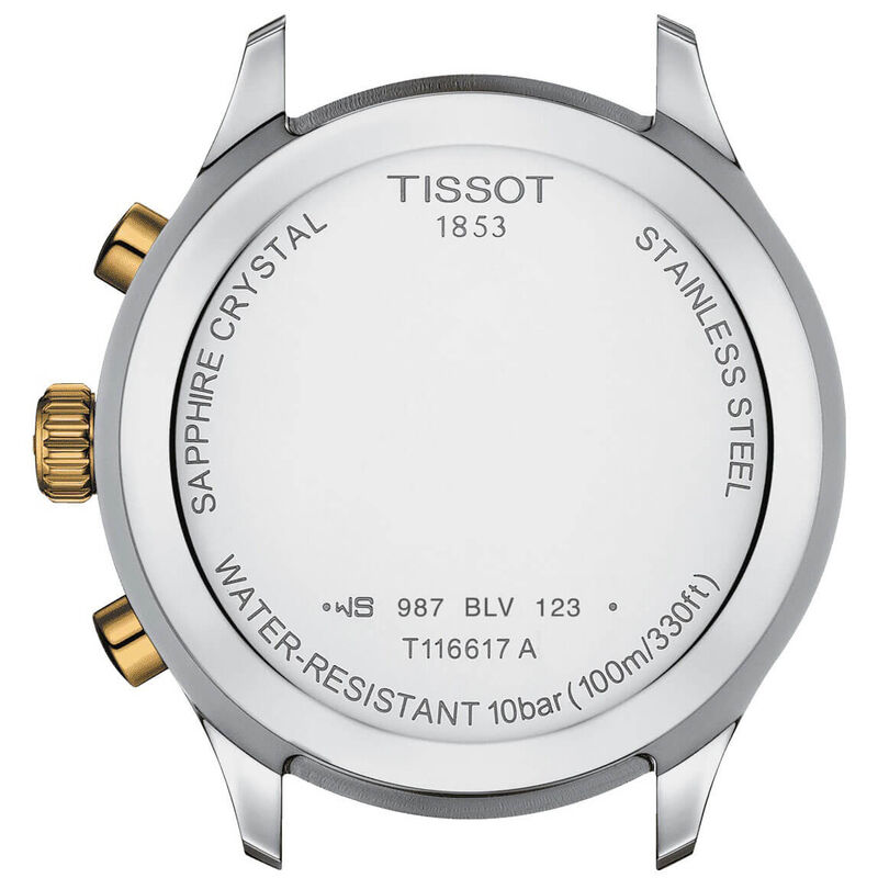 Tissot Chrono XL Classic Gold PVD Blue Dial Quartz Watch, 45mm image number 3