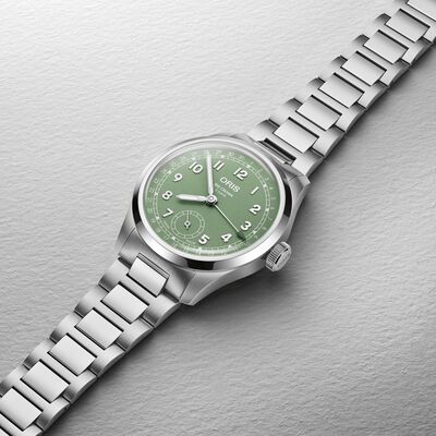 Oris Big Crown Pointer Date Calibre 403 Green Dial Watch, 40mm