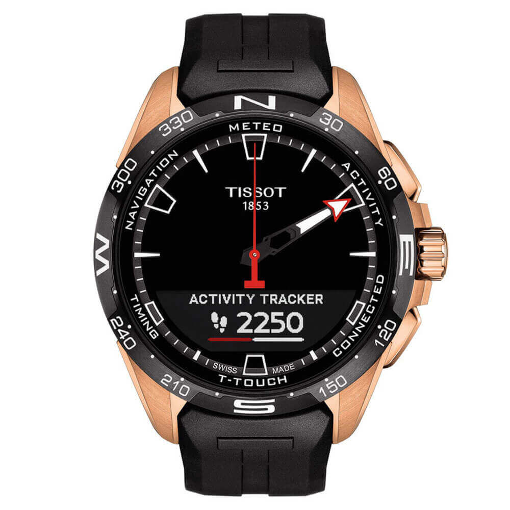 Tissot T-Touch Connect Solar Rose PVD Titanium Watch, 47.5mm