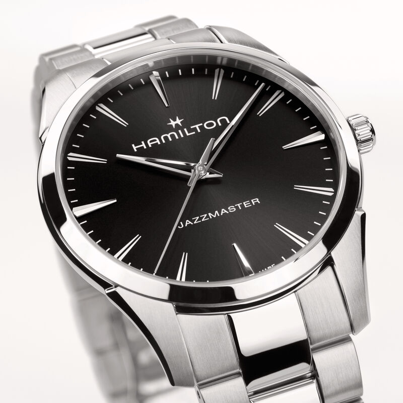Hamilton Jazzmaster Quartz Black Dial Watch, 40mm image number 2