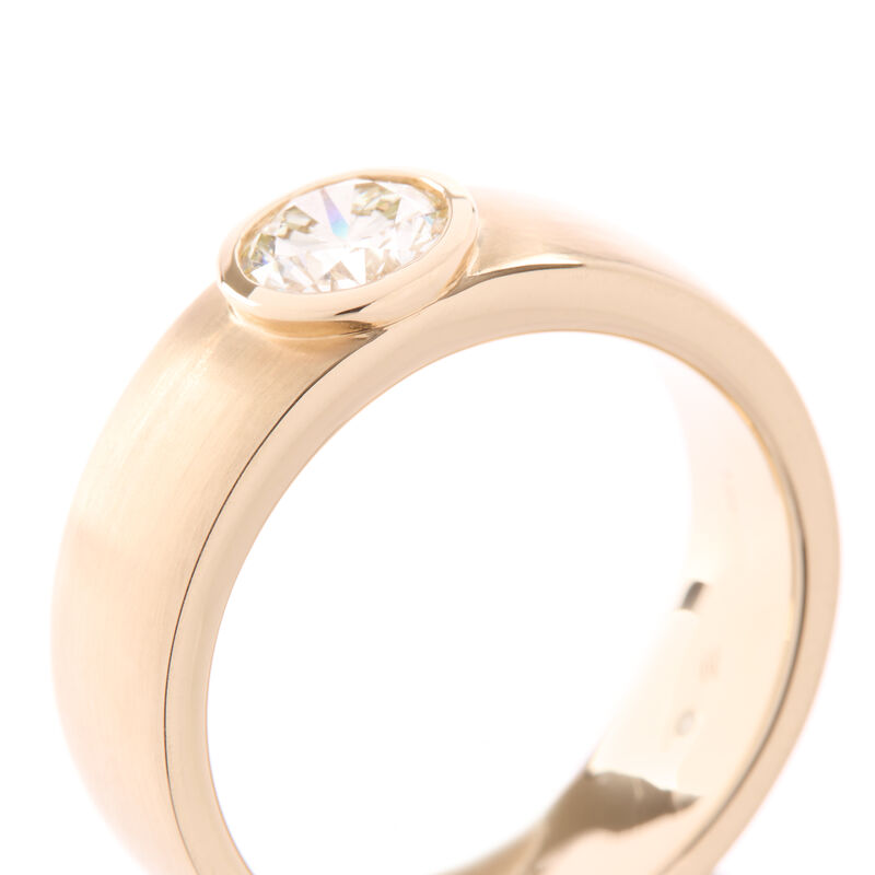 Bella Ponte Gents Diamond Band, 14K Yellow Gold Size 10 image number 1
