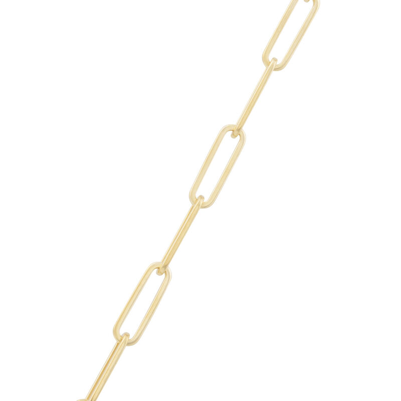 Paperclip Chain Necklace 14K, 18" image number 1