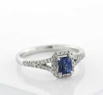 Sapphire & Diamond Ring 14K