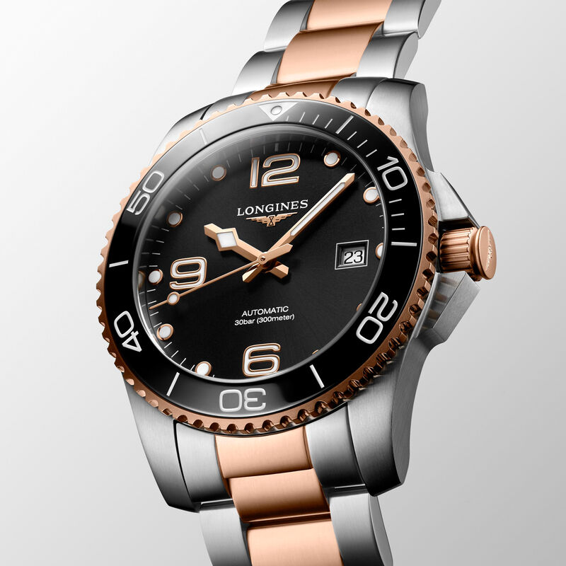 Longines HydroConquest Watch Sunray Black Dial, 41mm image number 1