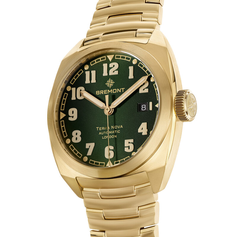 Bremont Terra Nova Date Bronze Green Dial Watch, 40.5mm image number 2