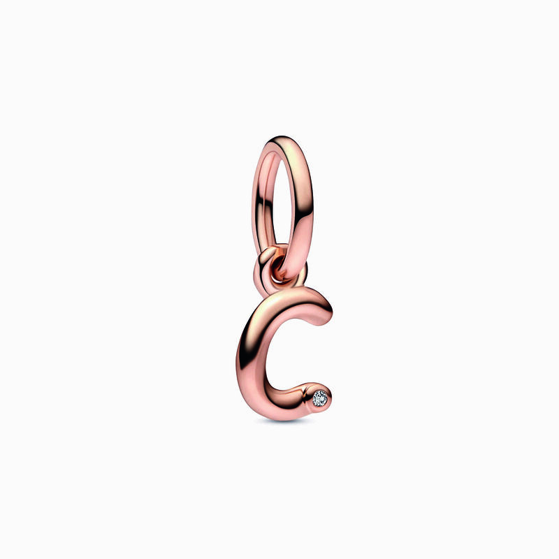 Pandora Letter C Script Alphabet Dangle Charm image number 0