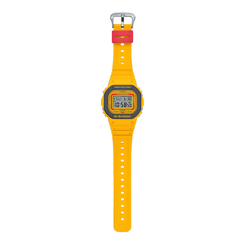 G-Shock 90's Heritage Watch Yellow Rectangle Case Resin Band, 48.9mm image number 2