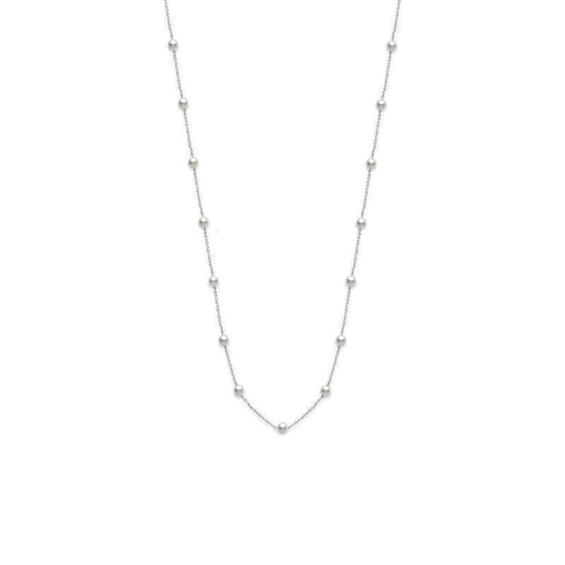 Mikimoto Akoya Cultured Pearl Necklace, A+, 32", 18K image number 0