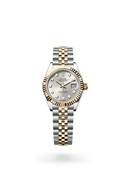 rolex lady-datejust in yellow rolesor - combination of oystersteel and yellow gold, m279173-0007 - ben bridge