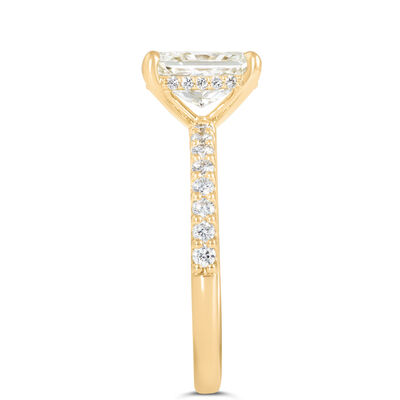 Bella Ponte Radiant Cut Engagement Ring, 18K Yellow Gold