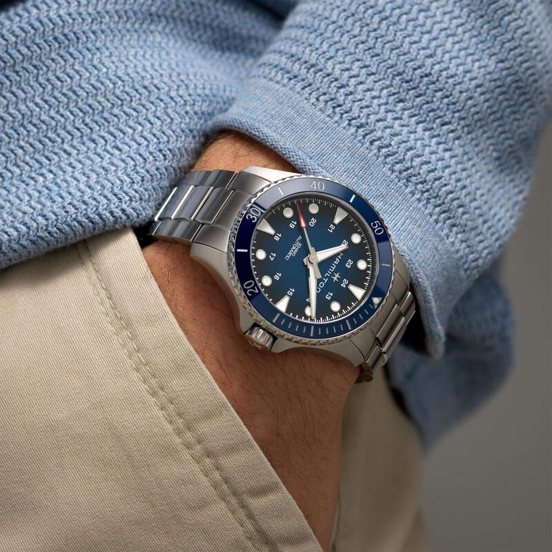 Hamilton Khaki Navy Scuba Blue Steel Automatic Watch, 43mm image number 1