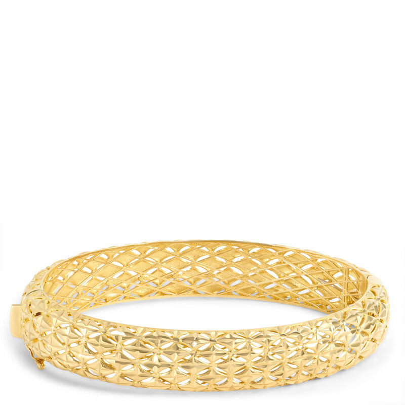 Toscano Lattice Bangle, 14K Yellow Gold image number 0