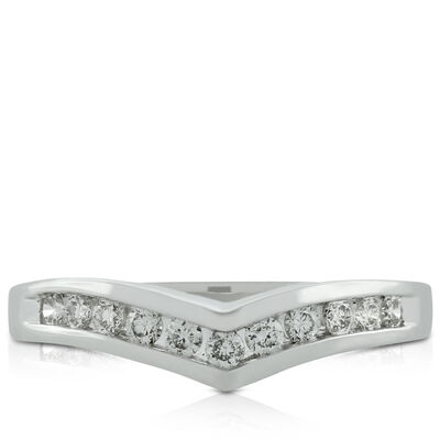 Diamond Contour Band 14K