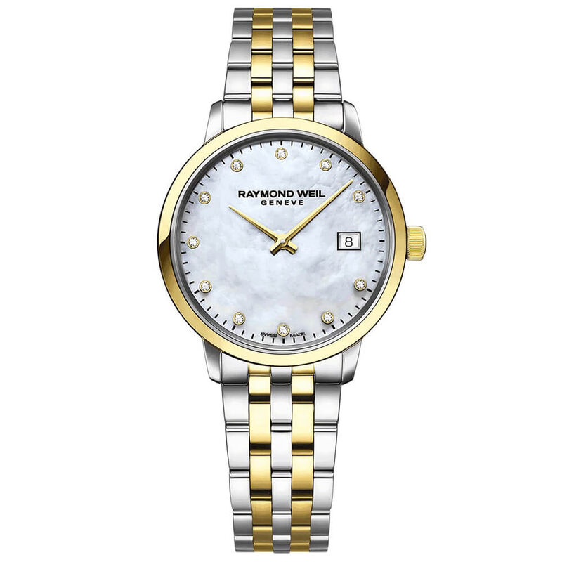 Raymond Weil Toccatta Two-Tone Gold Diamond Quartz Watch White Dial, 29mm image number 0