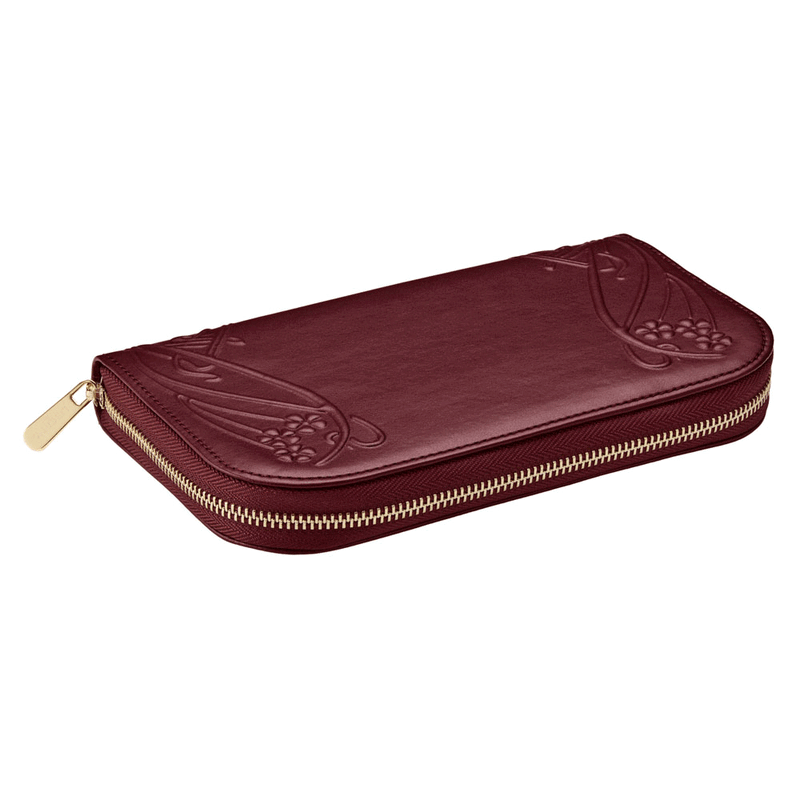 WOLF X LIBERTY Ianthe Travel Jewelry Portfolio - Burgundy image number 2