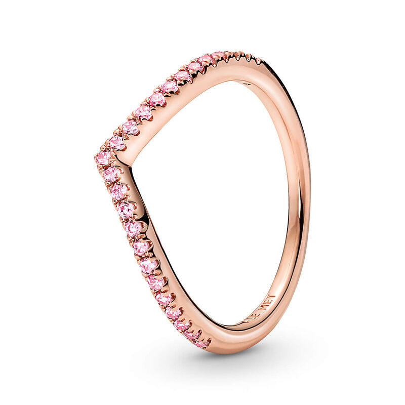 Pandora Timeless Wish Sparkling Pink CZ Ring image number 0
