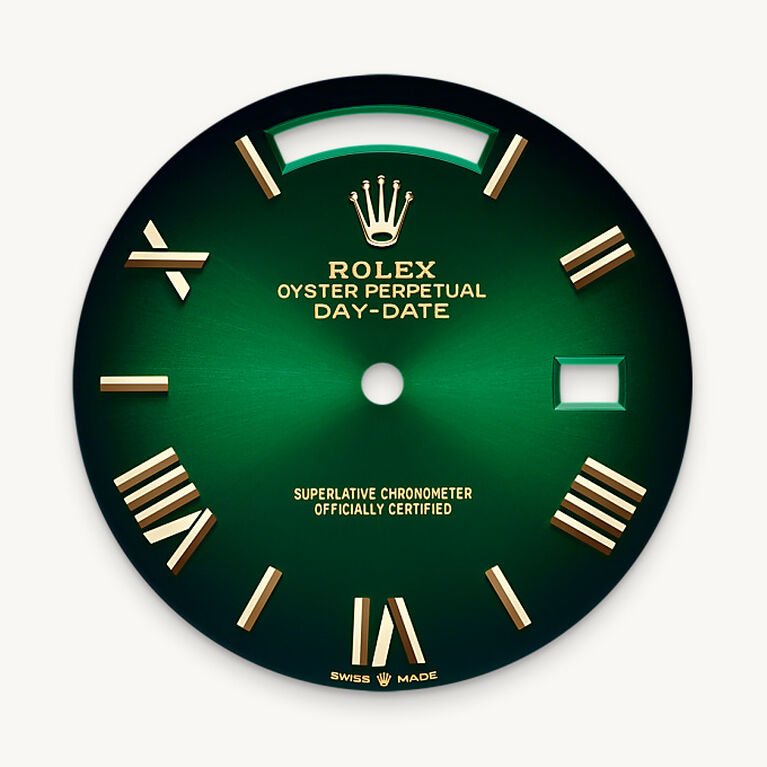 Green ombré dial