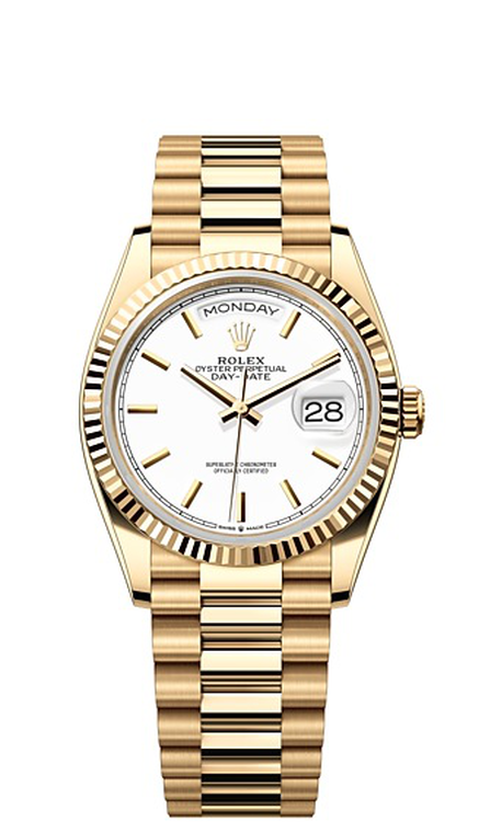 Rolex Day-Date 36 Day-Date Oyster, 36 mm, yellow gold - M128238-0081 at Ben Bridge