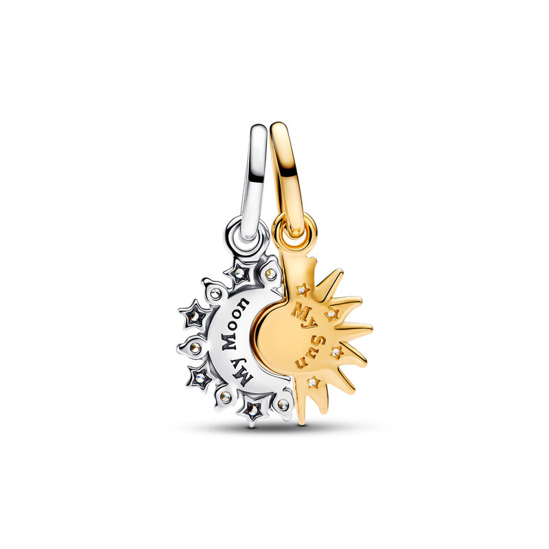 Pandora Splittable Sun & Moon Dangle Charm image number 1