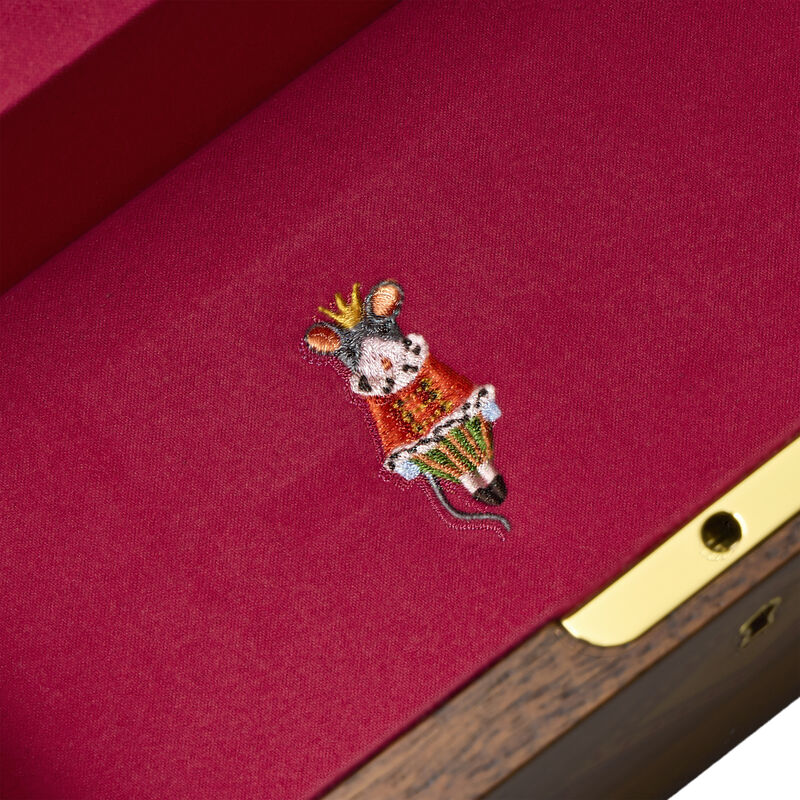 WOLF Ballet Musical Jewellery Box &ndash; Nutcracker Walnut Wood image number 6