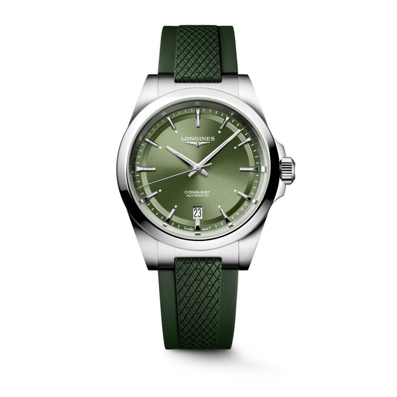 Longines Conquest Green Dial Watch, 38mm image number 0