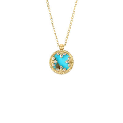 Roberto Coin 18K Yellow Gold Venetian Medallions Small Pendant Necklace
