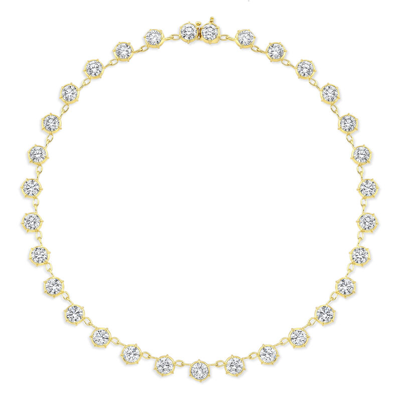 Rahaminov Diamond Choker Necklace, 18K Yellow Gold image number 0