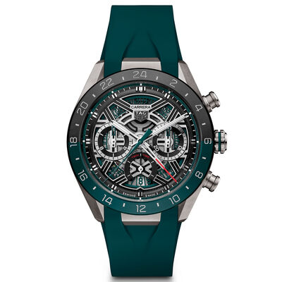 TAG Heuer Carrera Chronograph Extreme Sport Green Skeleton Dial Watch, 44mm