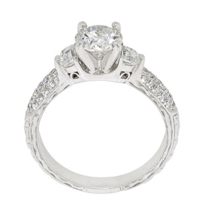 Diamond 3-Stone Ring 14K