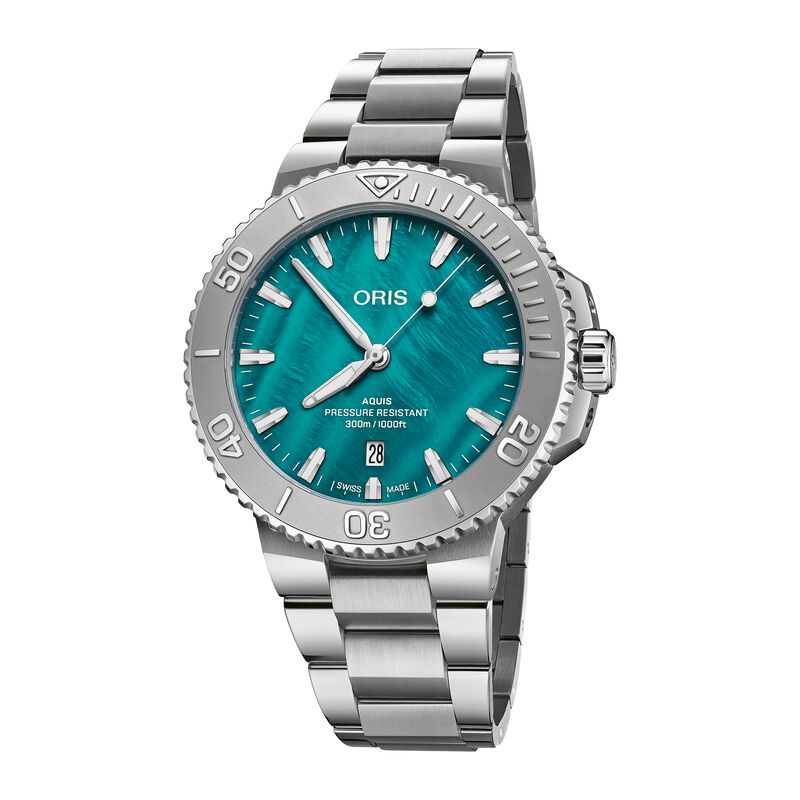 Oris Aquis New York Harbor Limited Edition II Aqua Green Dial Watch, 43.5mm image number 0