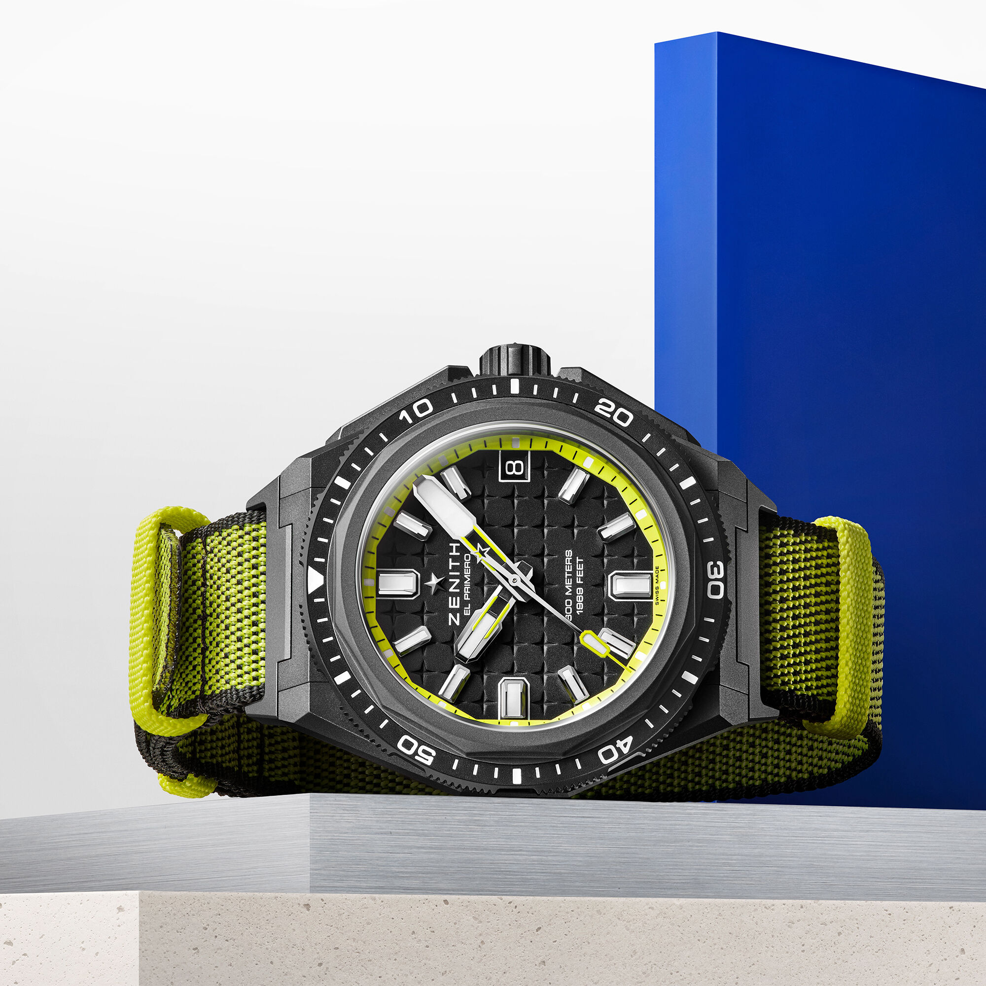 Zenith Defy Extreme Diver Black & Yellow Dial Watch, 42.5mm