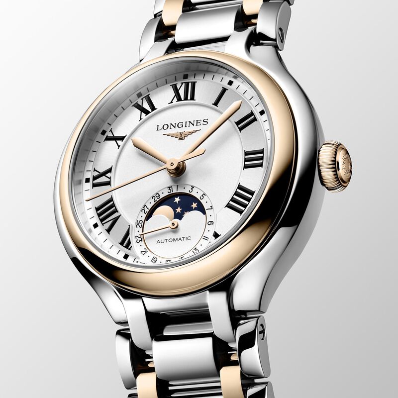 Longines Primaluna Moonphase White Dial Watch, 34mm image number 1