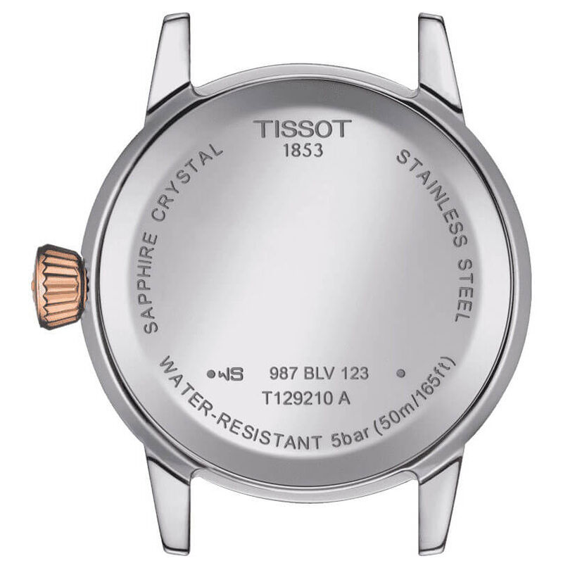 Tissot Classic Dream Lady Rose PVD White Dial Quartz Watch, 28mm image number 3