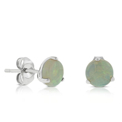 Opal Earrings 14K
