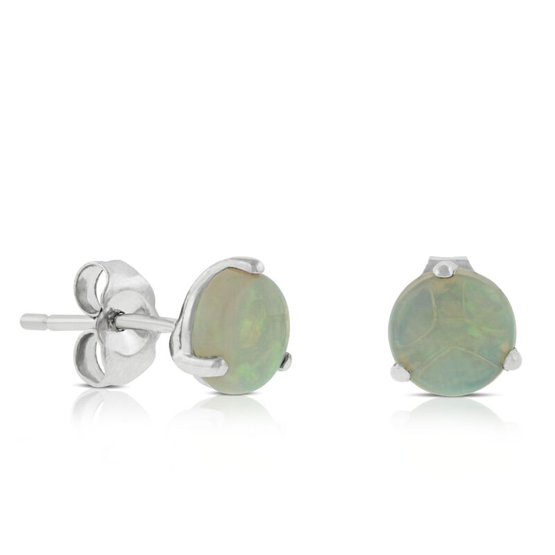 Opal Earrings 14K image number 0