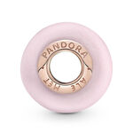 Pandora Matte Pink Murano Glass Charm