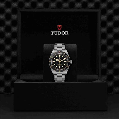 TUDOR Black Bay Fifty- Eight Watch Steel Case Black Dial Steel Bracelet, 39mm