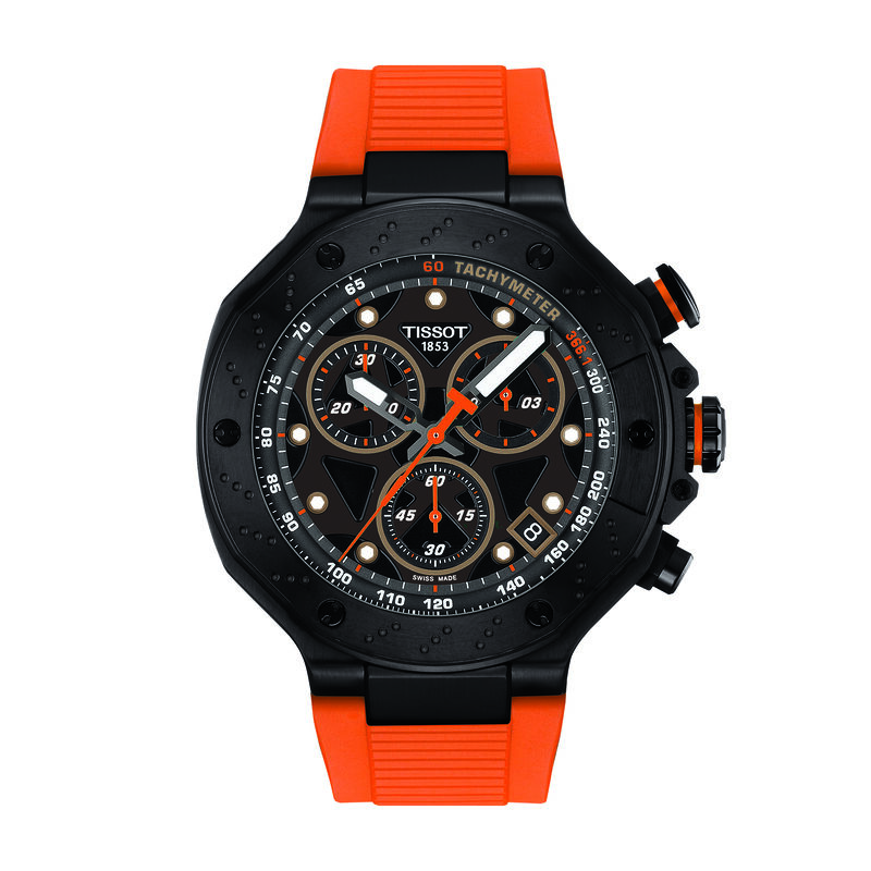 TISSOT T-Race Black Dial Watch, 45mm image number 0