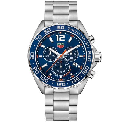 TAG Heuer Formula 1 Quartz Mens Blue Steel Chronograph Watch