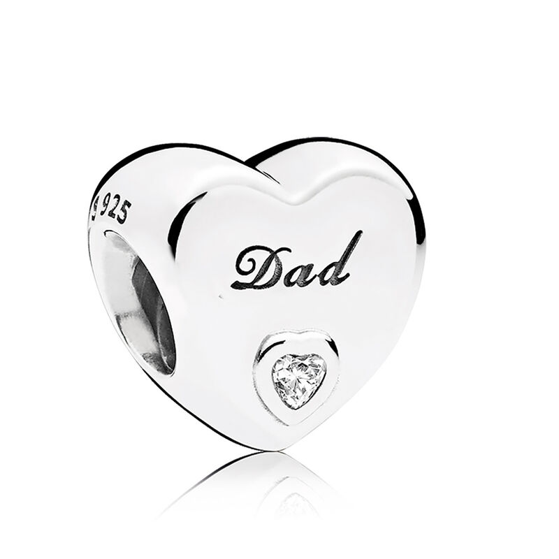 Pandora Dad's Love CZ Charm image number 1